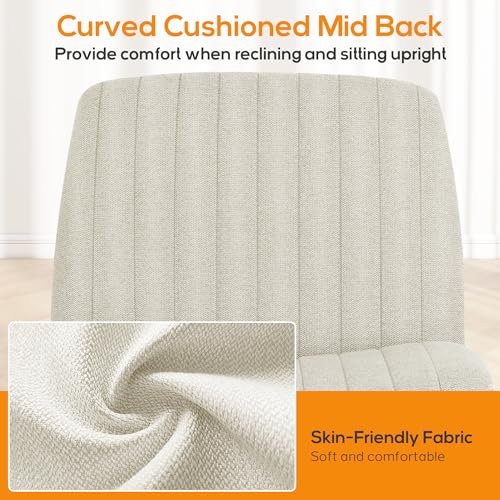 Stylish Criss Cross Armless Office Desk Chair