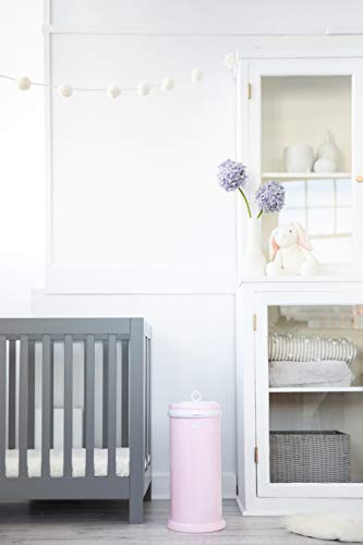 Ubbi Steel Odor Locking Diaper Pail, Pink