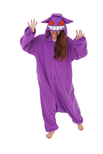 Gengar Pokemon Kigurumi Onesie Halloween Costume
