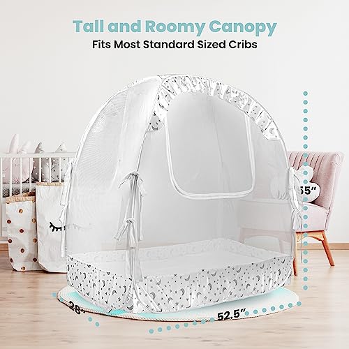 Premium Pop Up Crib Tent - Baby Safety Cover