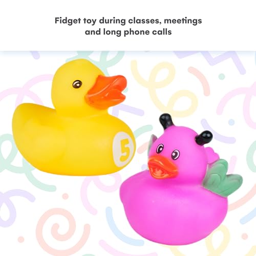 Kicko 50 Pack Assorted Rubber Ducks - Fun Party Favors