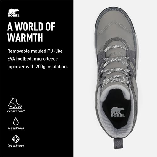 Sorel Women's Grey Quarry Winter Boots, EU 40