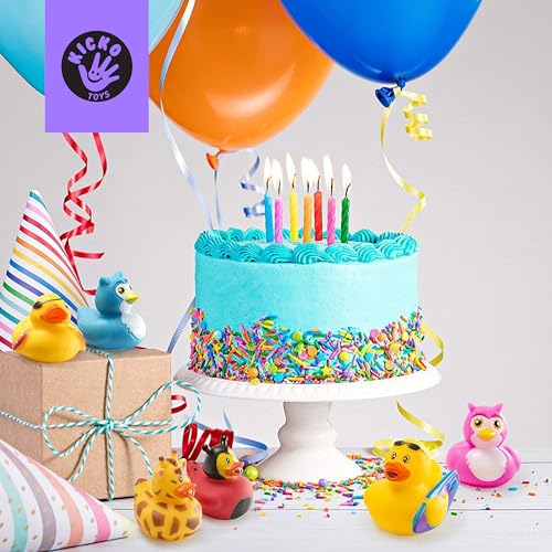 Kicko 50 Pack Assorted Rubber Ducks - Fun Party Favors
