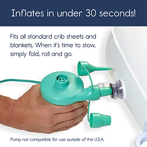 Hiccapop Inflatable Toddler Travel Bed - Grey