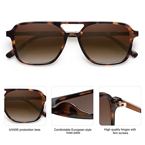 Trendy Retro Aviator Sunglasses for Women & Men