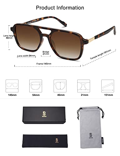 Trendy Retro Aviator Sunglasses for Women & Men