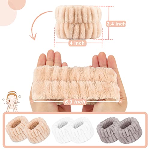 Microfiber Wrist Towels for Face Washing - 6PCS