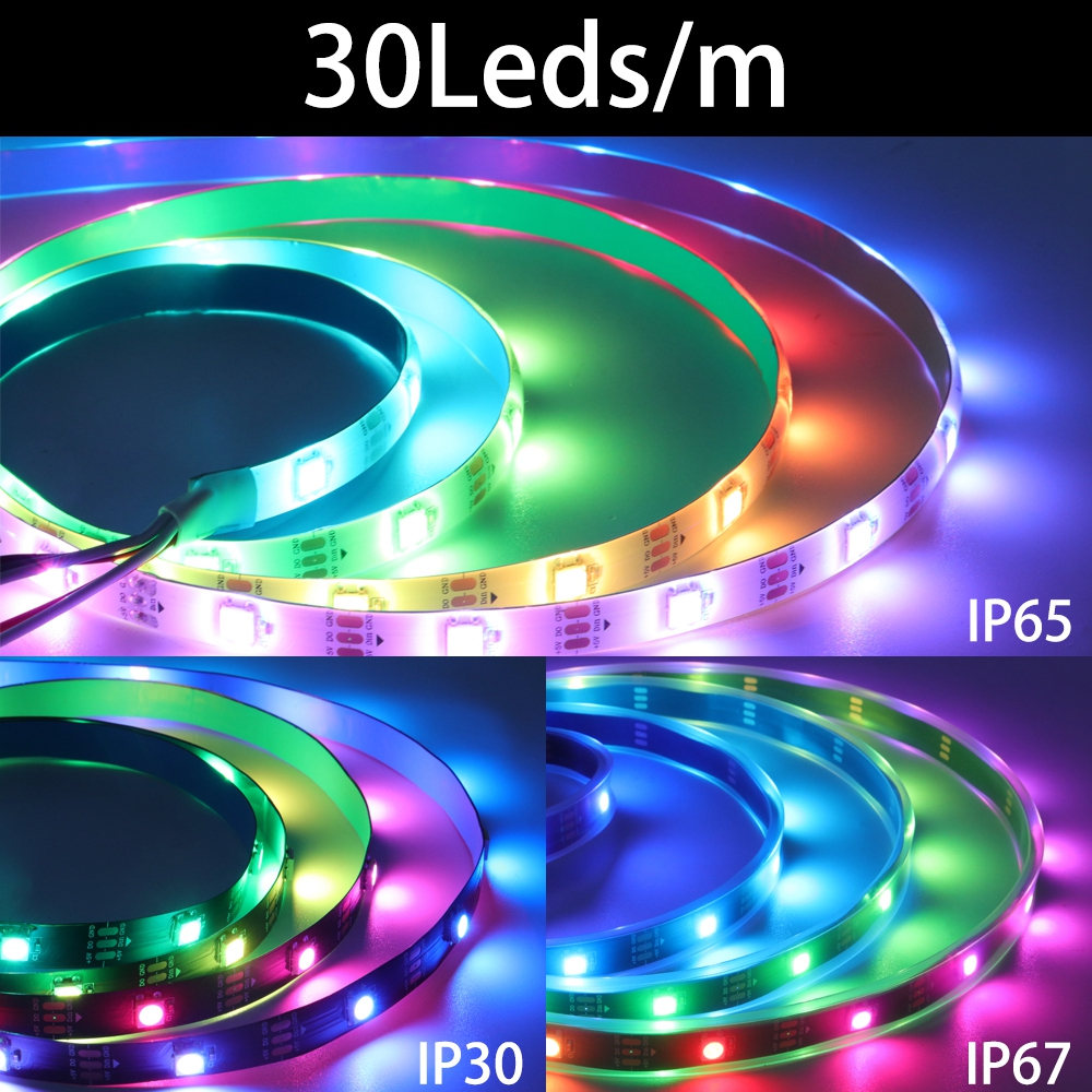 Smart RGB LED Strip with WS2812 IC