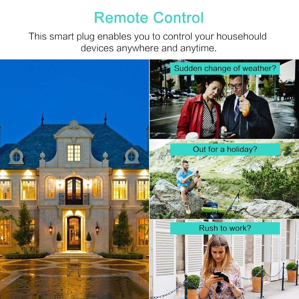 2-Pack Smart Plug for Echo Plus/Show with Energy Monitoring