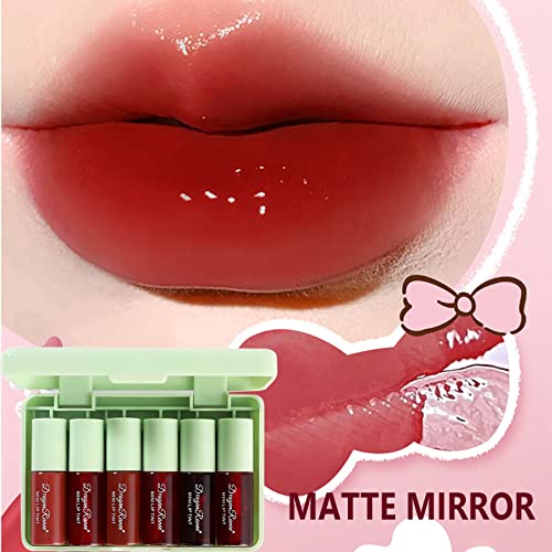Korean 6-Color Lip Tint Set - Long-Lasting Velvet