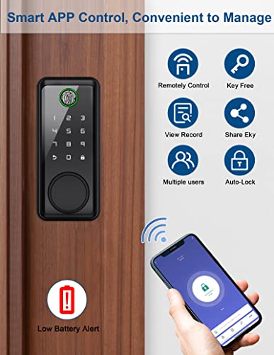 Keyless Biometric Smart Door Lock with App Control