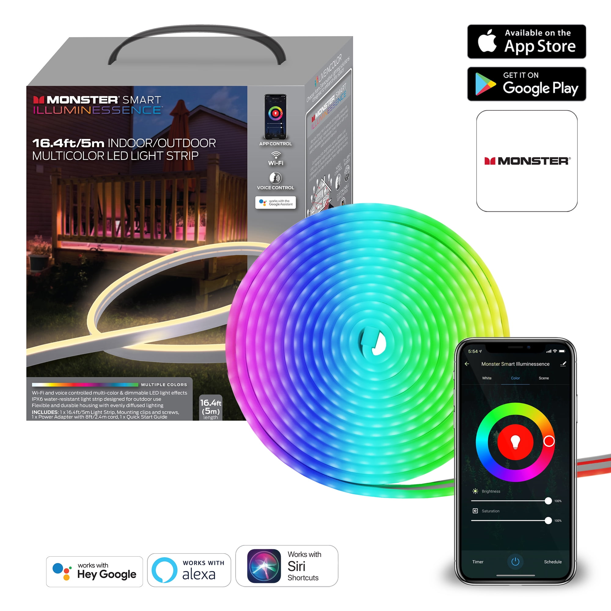 Outdoor Smart Neon LED Light Strip with App Control