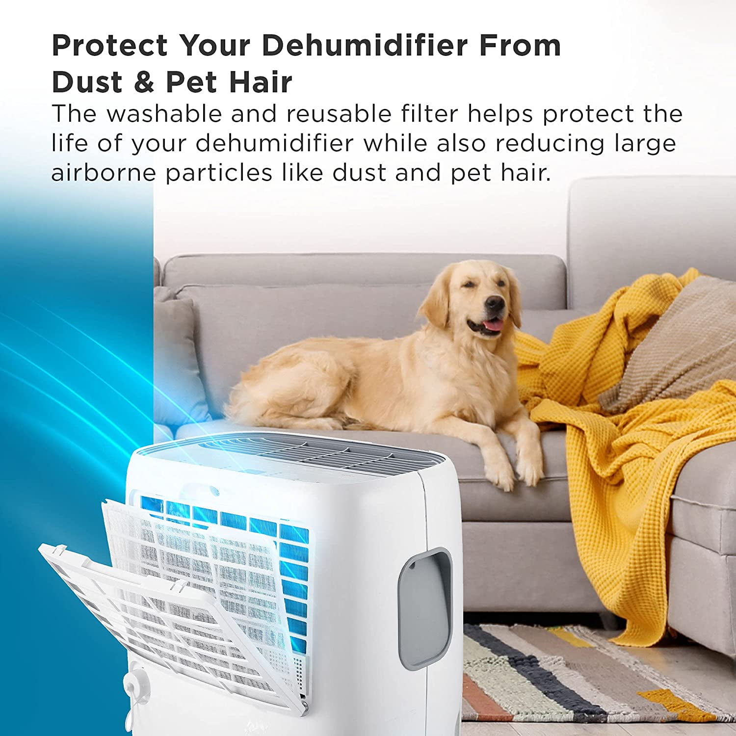 Smart Dehumidifier with Voice Control for Home & Basements