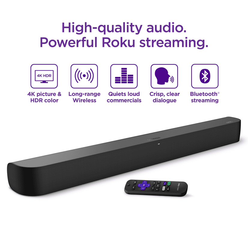 Onn Roku Smart Soundbar with 4K Player