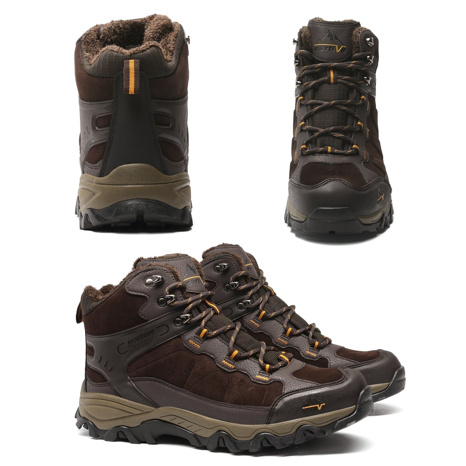 NORTIV 8 Men's Winter Snow Hiking Boots