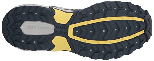 Saucony Women's Trail Running Shoe, Shadow/Sunblaze, 8.5W