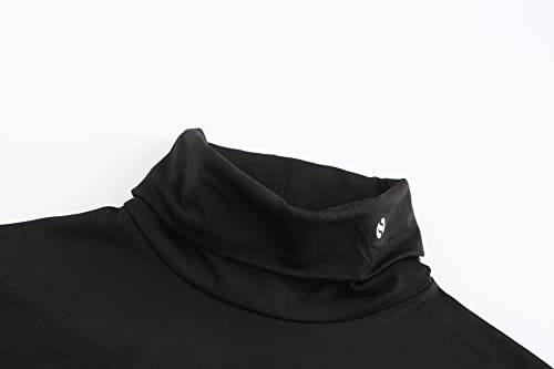 Women's Fleece-Lined Thermal Turtle Neck Shirts