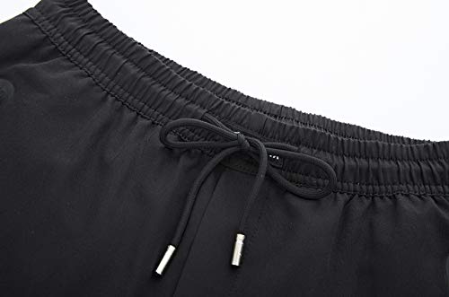 TBMPOY Men's Lightweight Hiking Pants, Black L