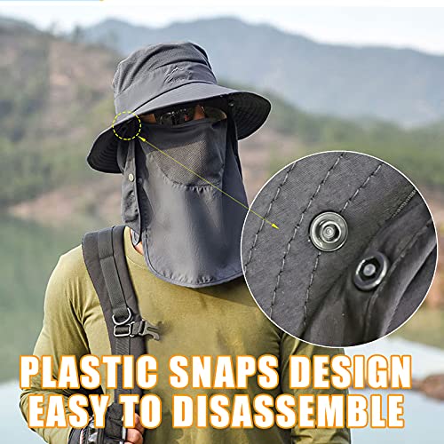 Hiking Hat with UV Protection and Neck Flap