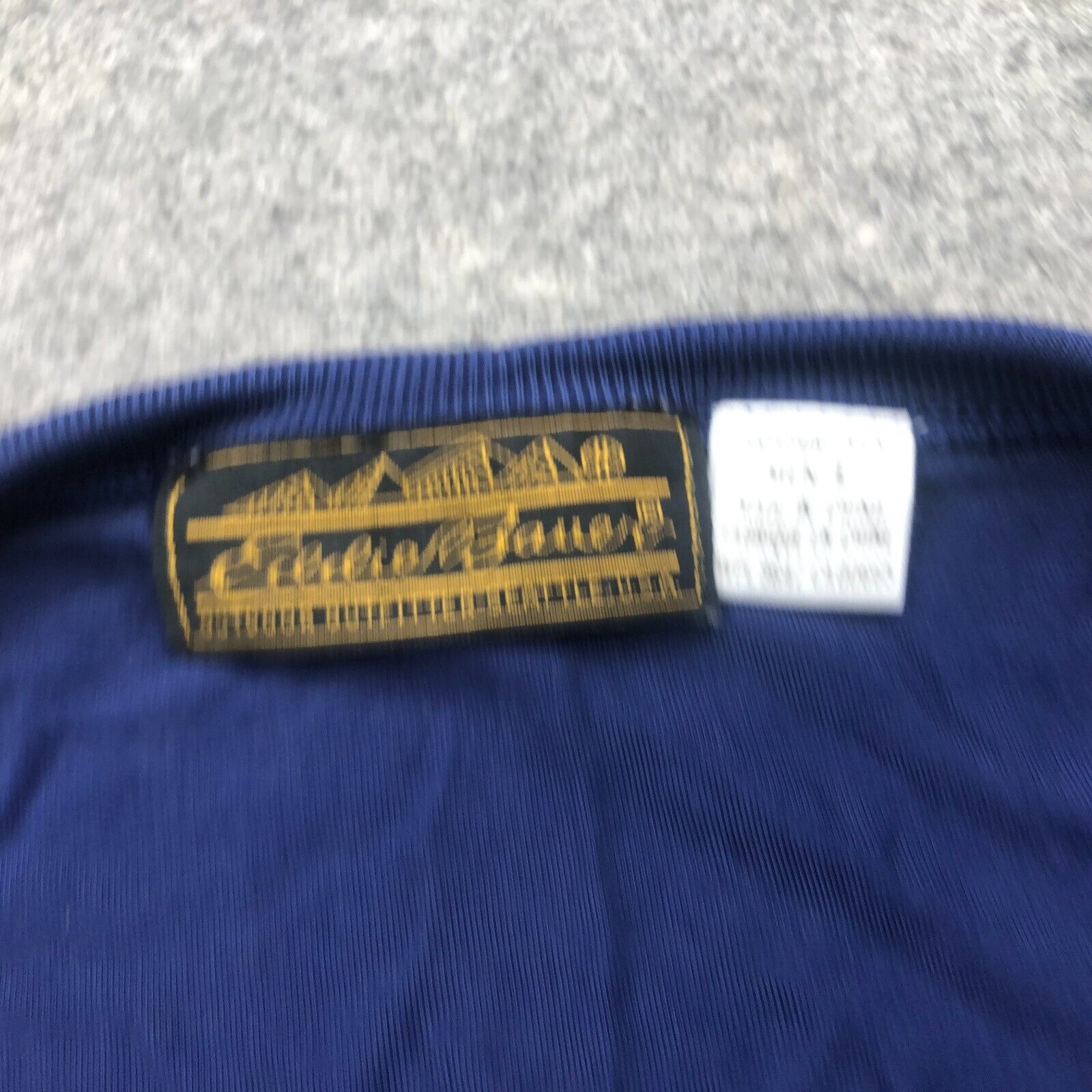 Eddie Bauer Men's Blue Hiking Base Layer Shirt