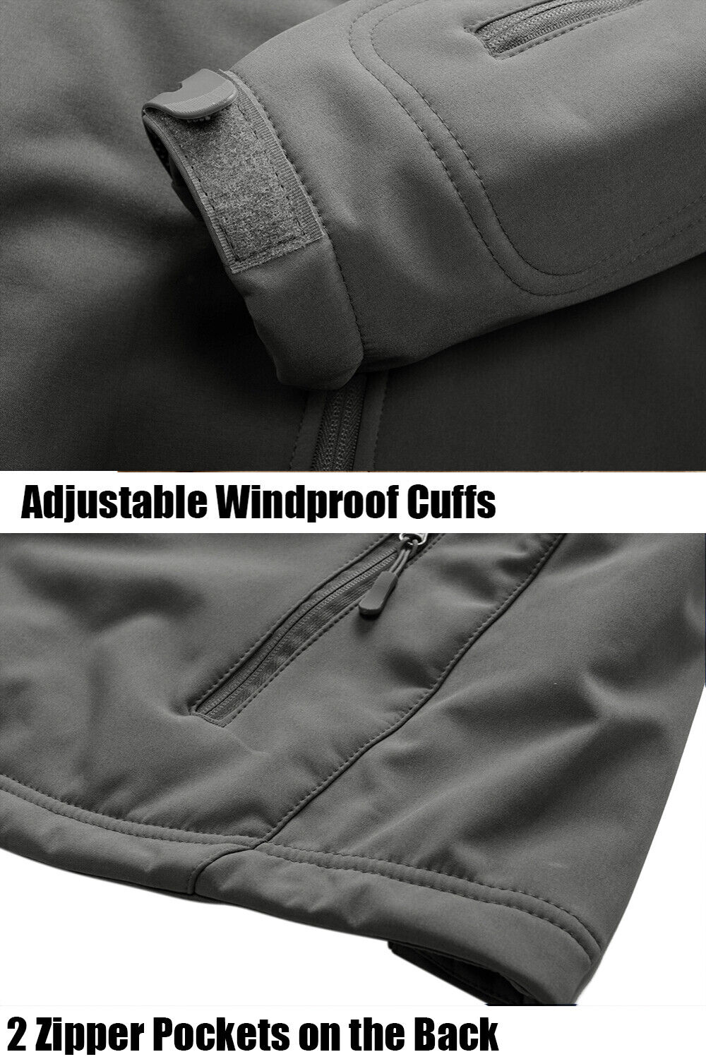 TACVASEN Men's Waterproof Tactical Soft Shell Jacket