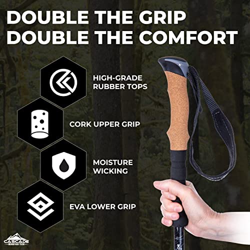Cascade Mountain Tech Aluminum Trekking Poles - Expandable