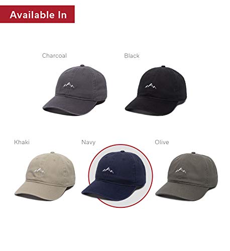 Adult Mountain Dad Hat - Soft Navy Cotton
