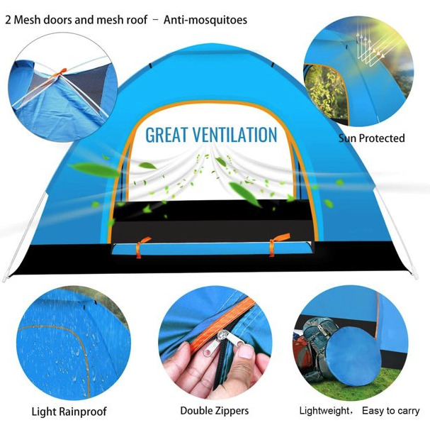 Waterproof Pop Up Camping Tent for Hiking