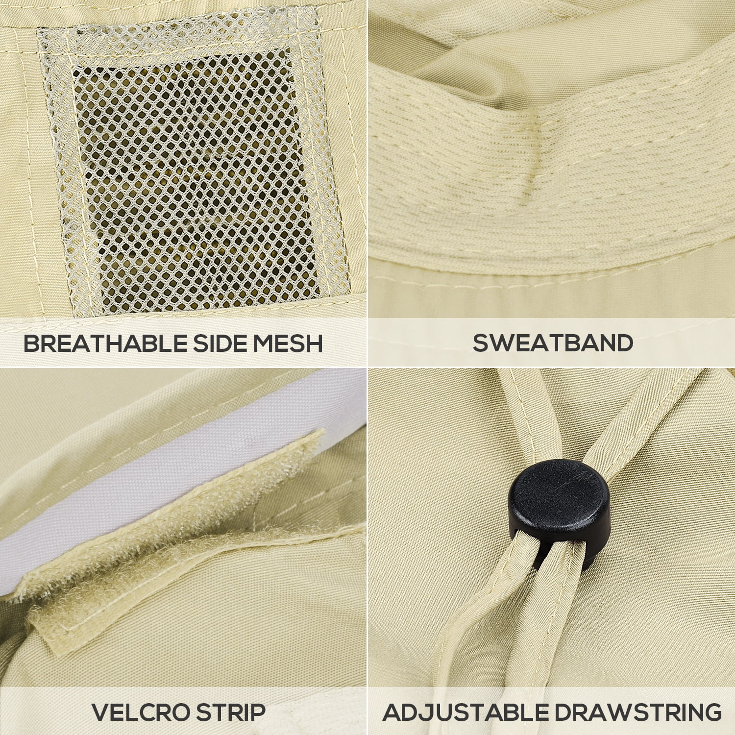 Men's UPF 50+ Wide Brim Hiking Hat