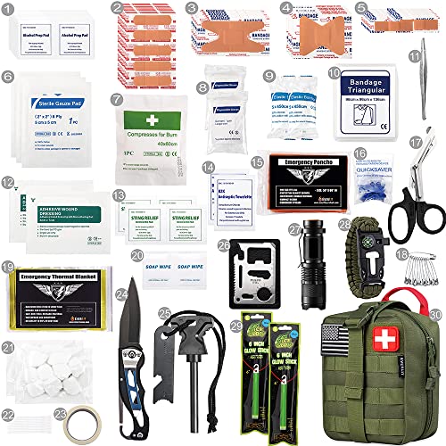 EVERLIT 250-Piece Hiking Emergency Survival First Aid Kit
