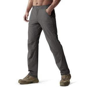 FREE SOLDIER Men's Gray Outdoor Hiking Cargo Pants