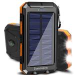 Outdoor Waterproof Solar Power Bank: Durecopow 20000mAh Charger