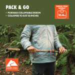Aluminum Adjustable Quick Lock Trekking Poles - 2 pack