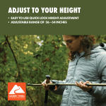 Aluminum Adjustable Quick Lock Trekking Poles - 2 pack