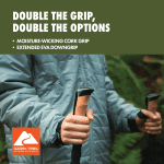 Aluminum Adjustable Quick Lock Trekking Poles - 2 pack