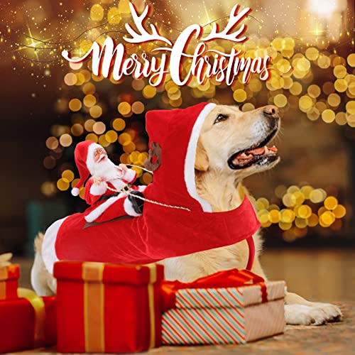 Santa Dog Costume for Holiday Pet Dress-Up