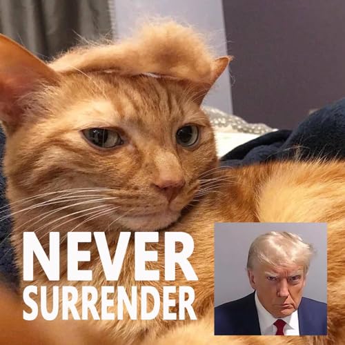 Trump-Inspired Pet Costume with Wig and Tie