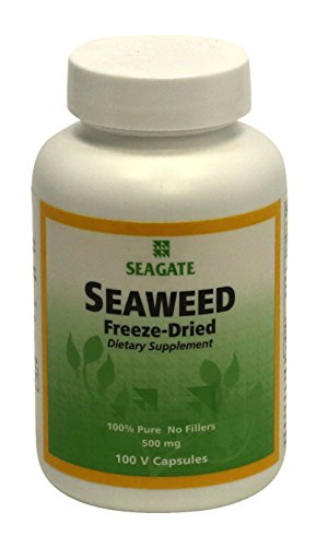 Vegan Omega-3 Seaweed Capsules - 500 mg 100 Count