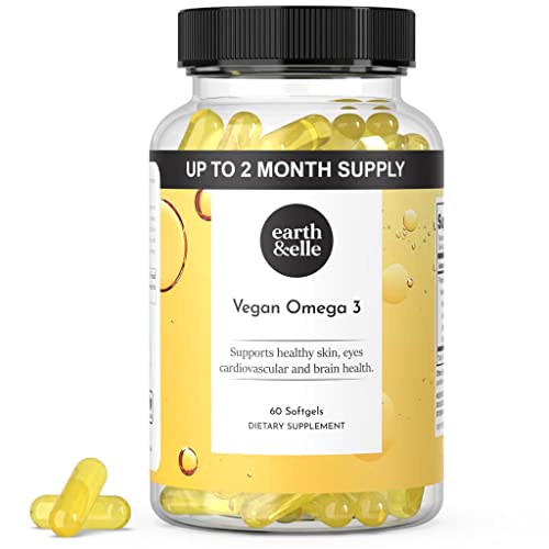 Vegan Algae Omega 3 Supplement - 1000 mg 60 Softgels