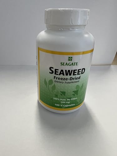 Vegan Omega-3 Seaweed Capsules - 500 mg 100 Count