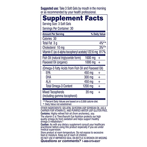 1200mg Vegan Omega 3 Supplement, 90 Capsules