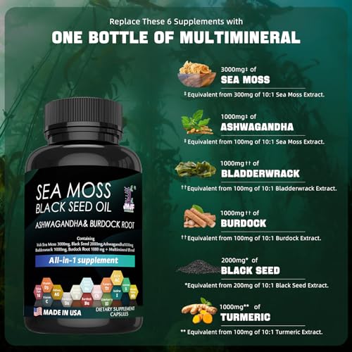 Organic Seaweed Capsules for Immune and Energy Boost