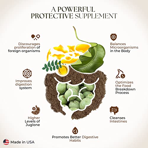 Vegan Omega 3: Green Black Walnut Supplement 360mg