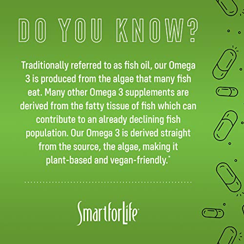 Smart for Life Vegan Omega 3 Algae Oil Capsules
