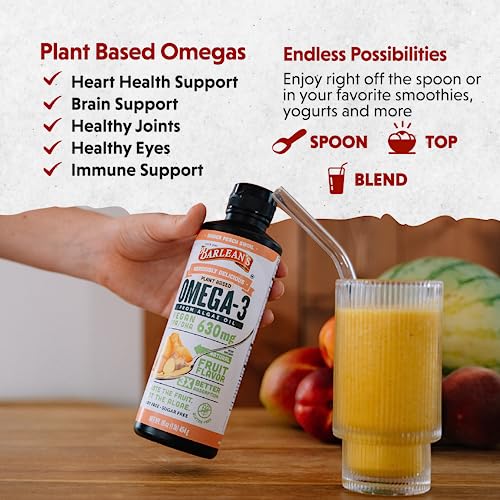 Ginger Peach Vegan Omega 3 Algal Oil Supplement