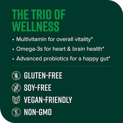 Trilogy Vegan Omega-3 Probiotic Multivitamin Supplement