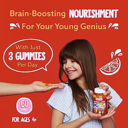 Vegan DHA Omega 3 Gummies for Kids - 2 Pack