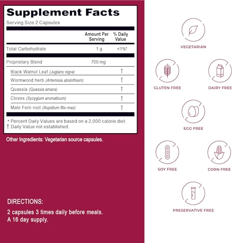 Vegan Omega-3 Supplement with Herbal Blend, 100 Capsules