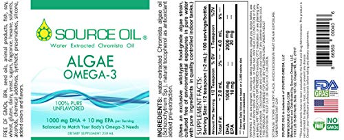 Source Oil® - Pure Vegan Algae Omega-3 250mL