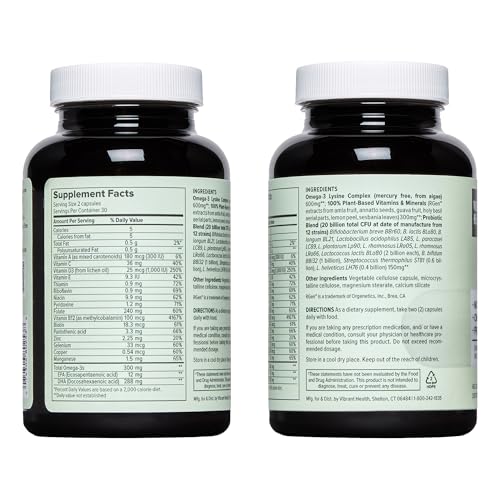 Trilogy Vegan Omega-3 Probiotic Multivitamin Supplement